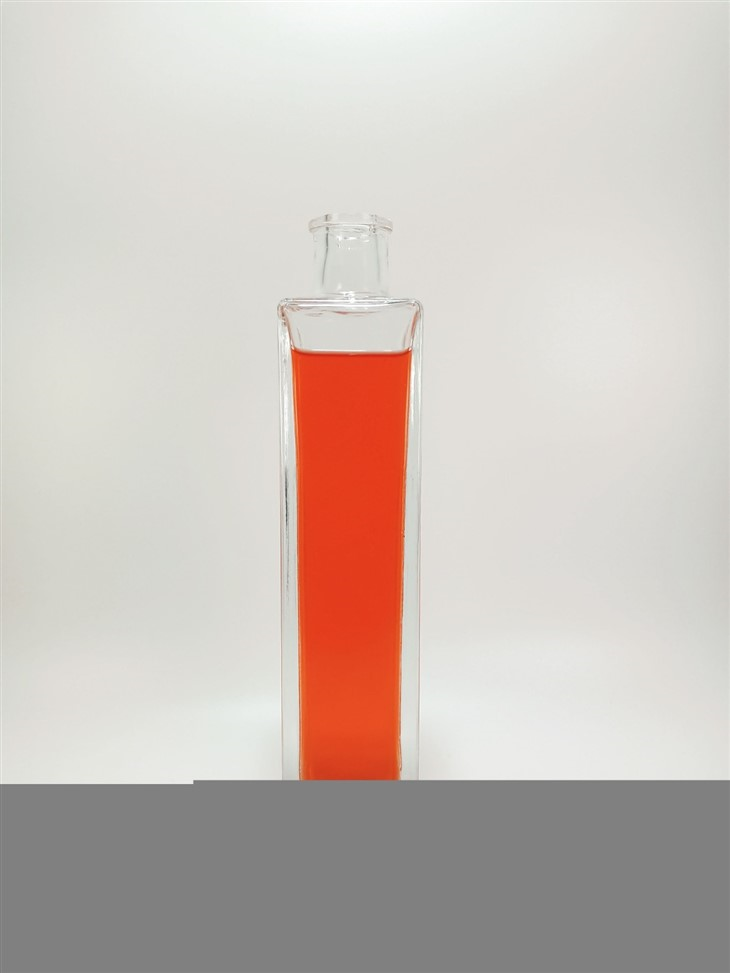 Square 500ml Vodka Gin Rum Whiskey Glass Bottle